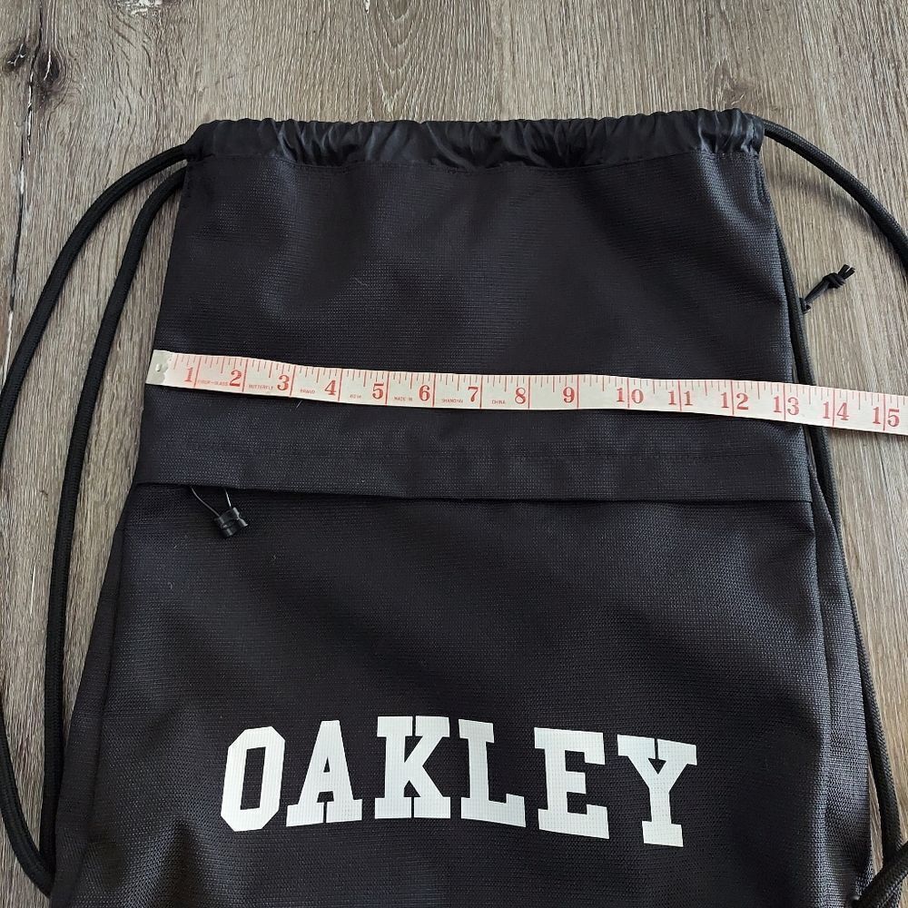 Oakley String Bag Black Cinch Drawstring Backpack… - image 6